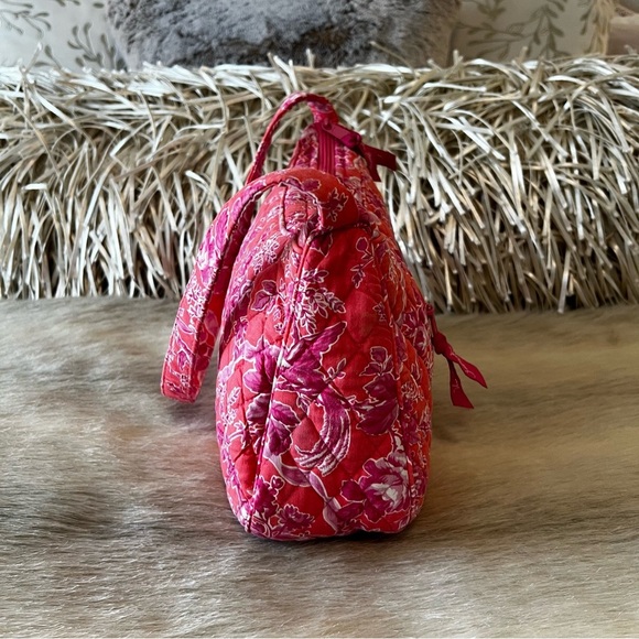 Vintage VERA BRADLEY Hope Toile 2006 Hobo Bag 1 Handle Zip Top Shoulder Pink Y2K - Picture 8 of 14